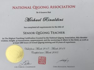  Certification Qigong Teacher